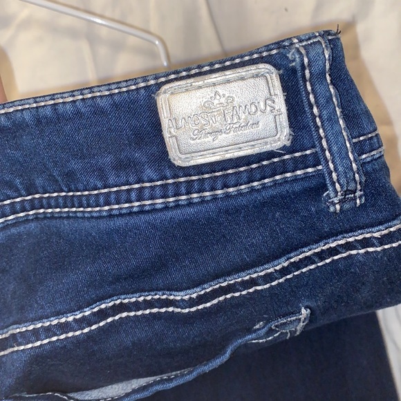 Ladies like New Almost Famous Blue jeans size 3 white sticking super skinny styl - Picture 1 of 8
